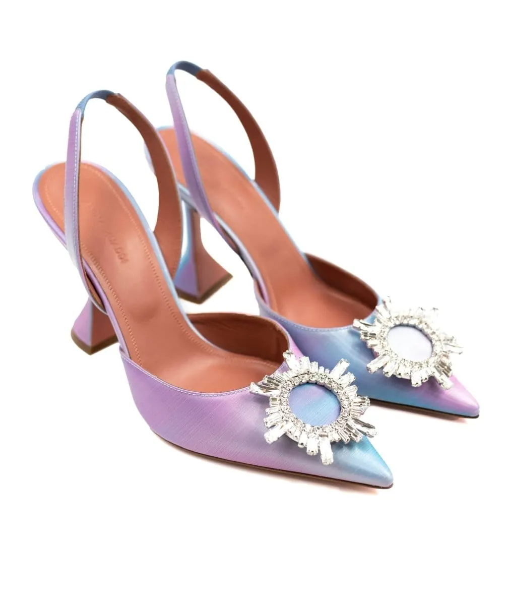 Amina muaddi perspex heels ALC0048