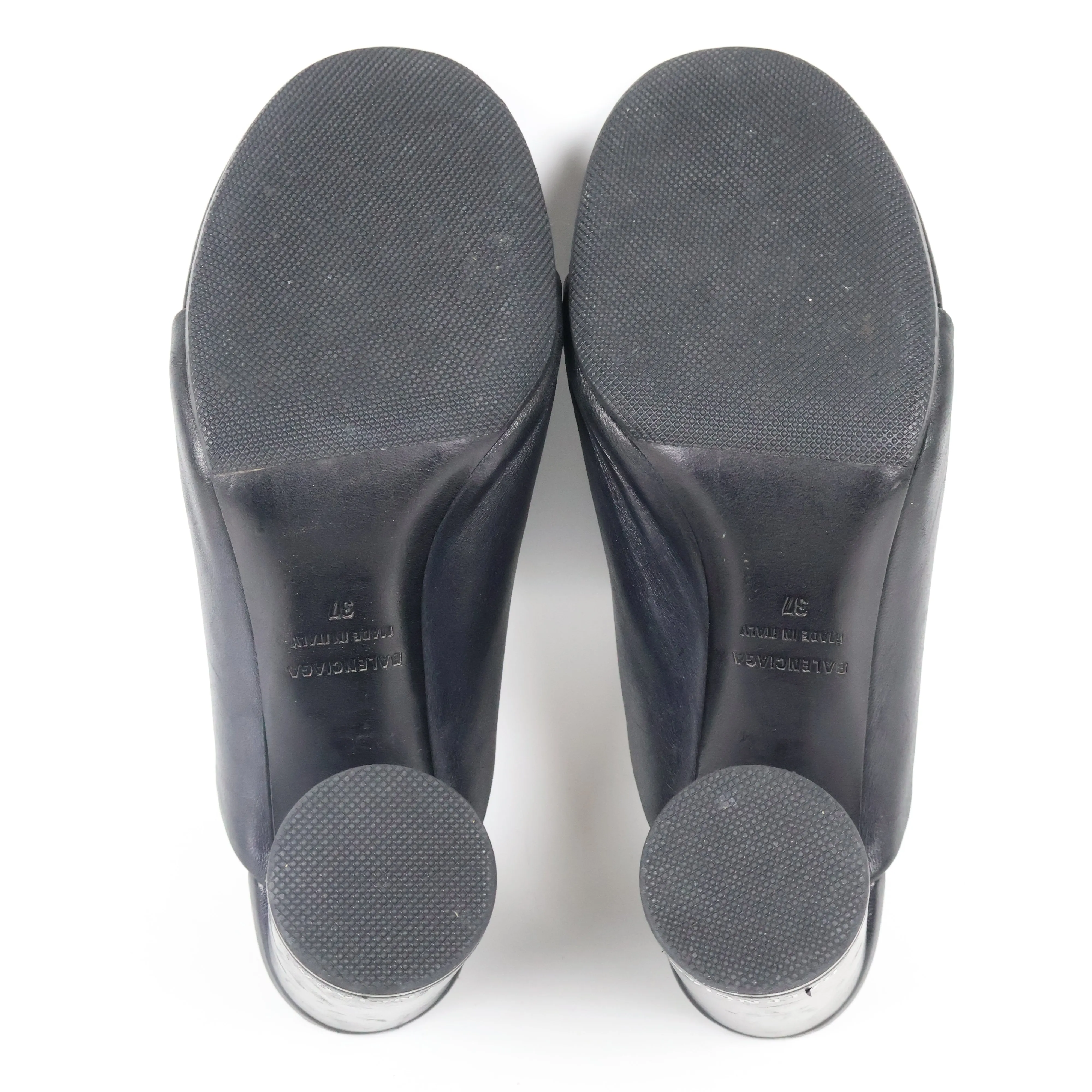 Balenciaga Heels Black Leather 37