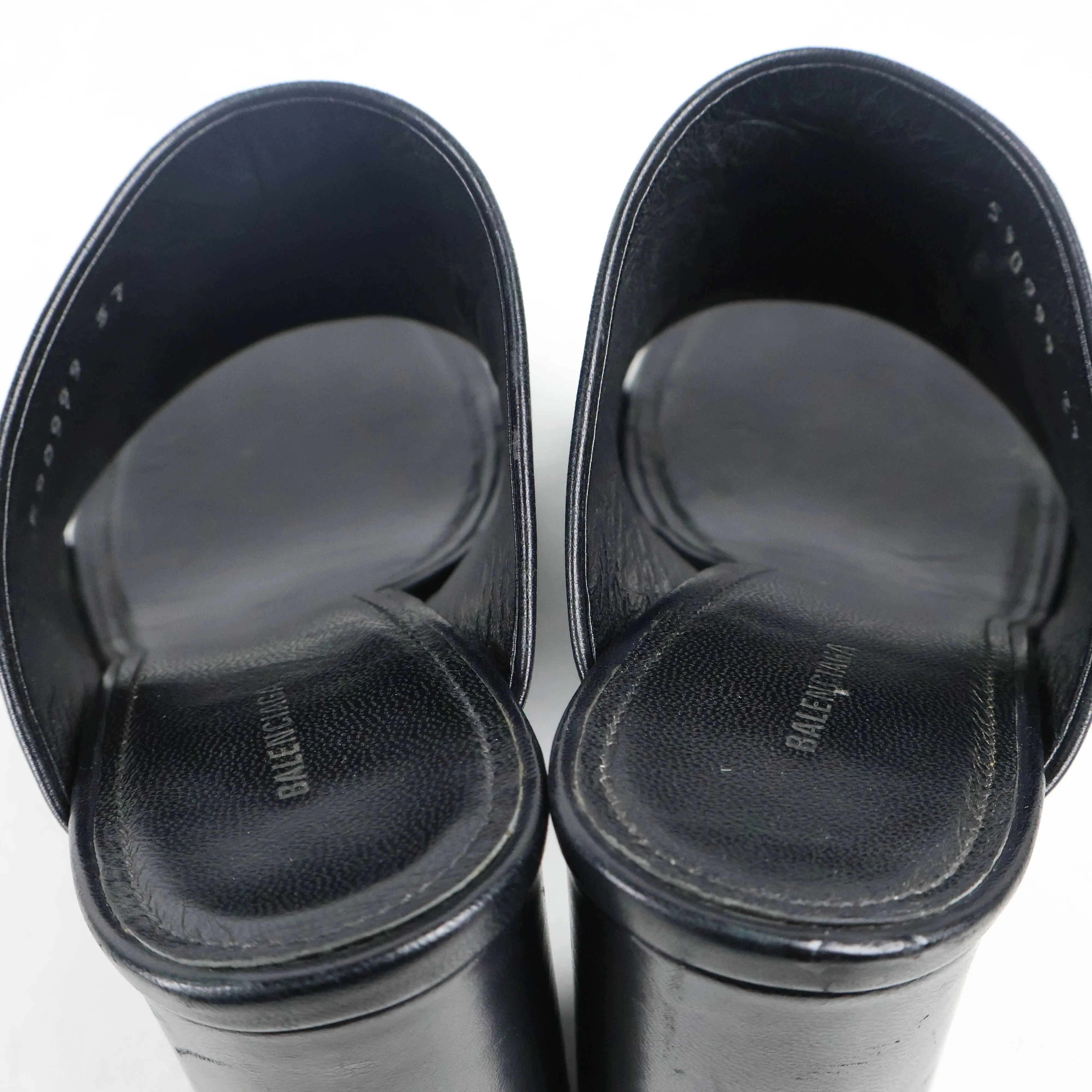 Balenciaga Heels Black Leather 37