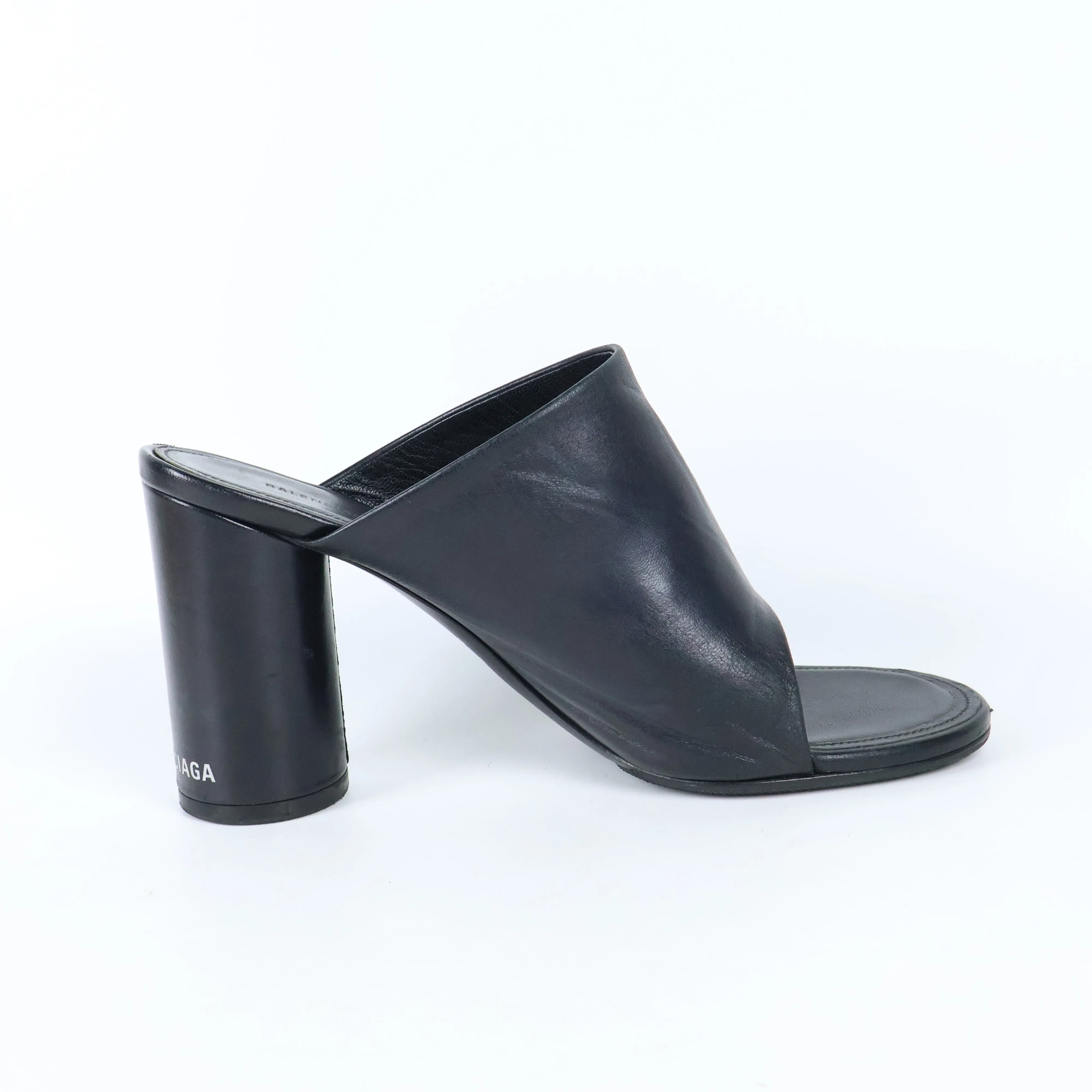 Balenciaga Heels Black Leather 37