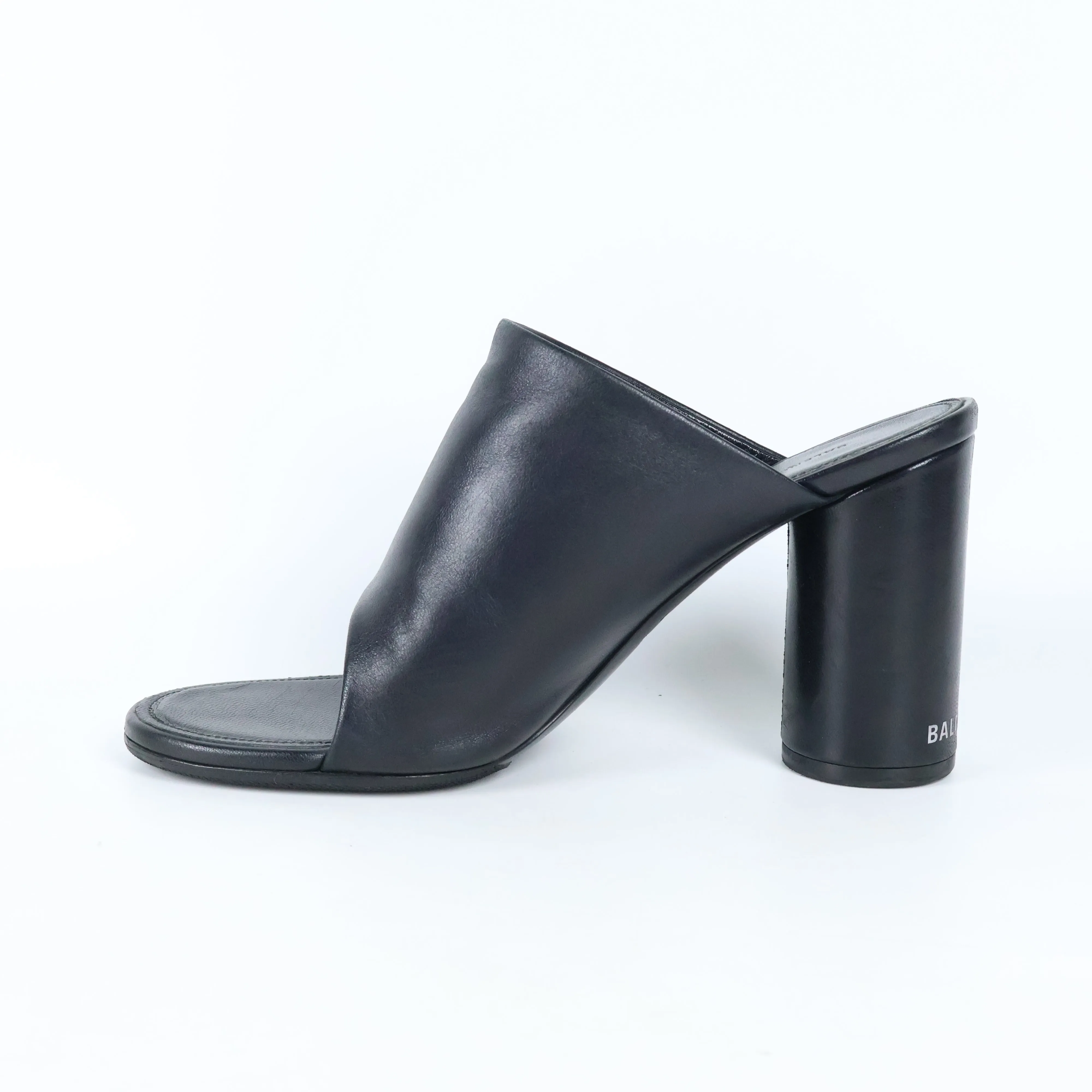 Balenciaga Heels Black Leather 37