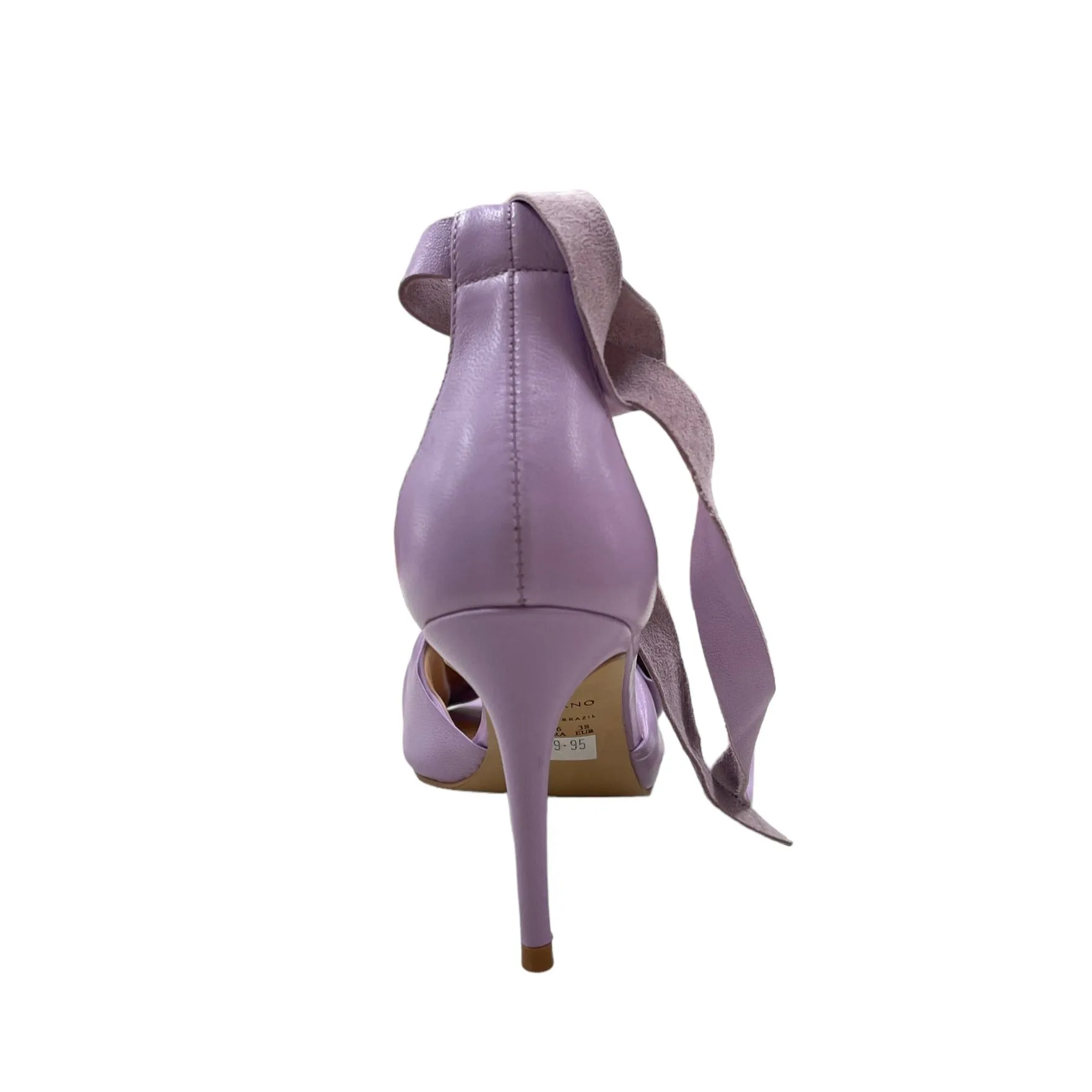 Bowie Lilac Leather Heels
