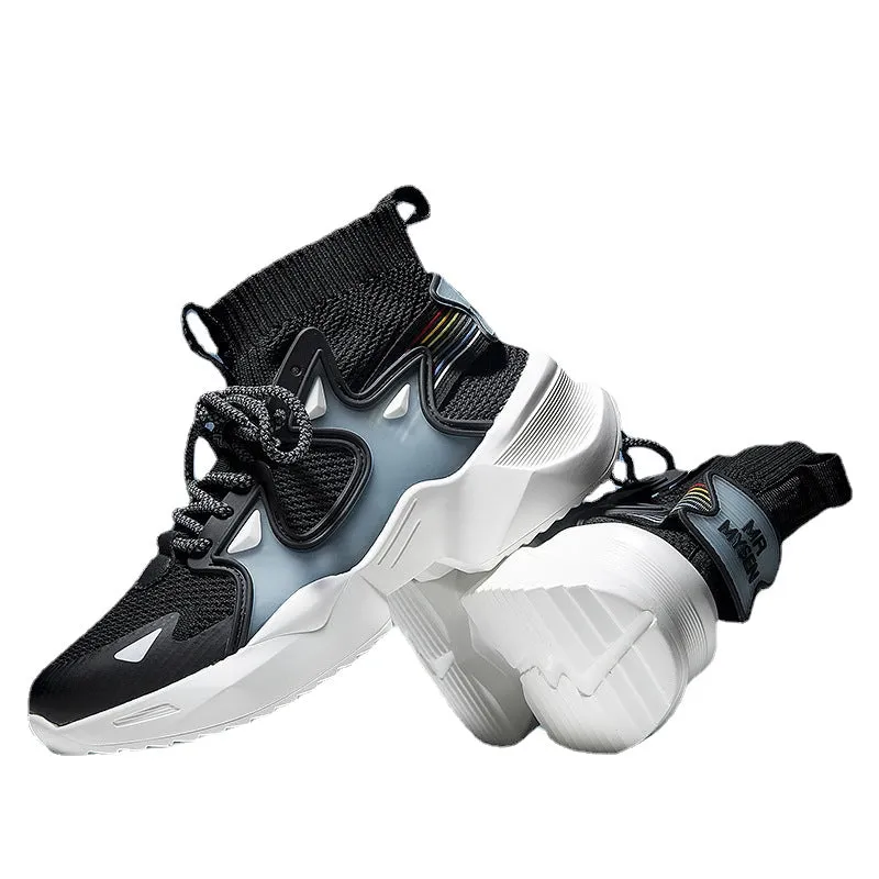 Daddy shoes men's shoes 2022 autumn new style autumn breathable versatile air force sports No. 1 high top shoes men's fashion shoes