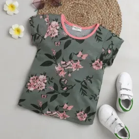 Floral Printed Top - Green