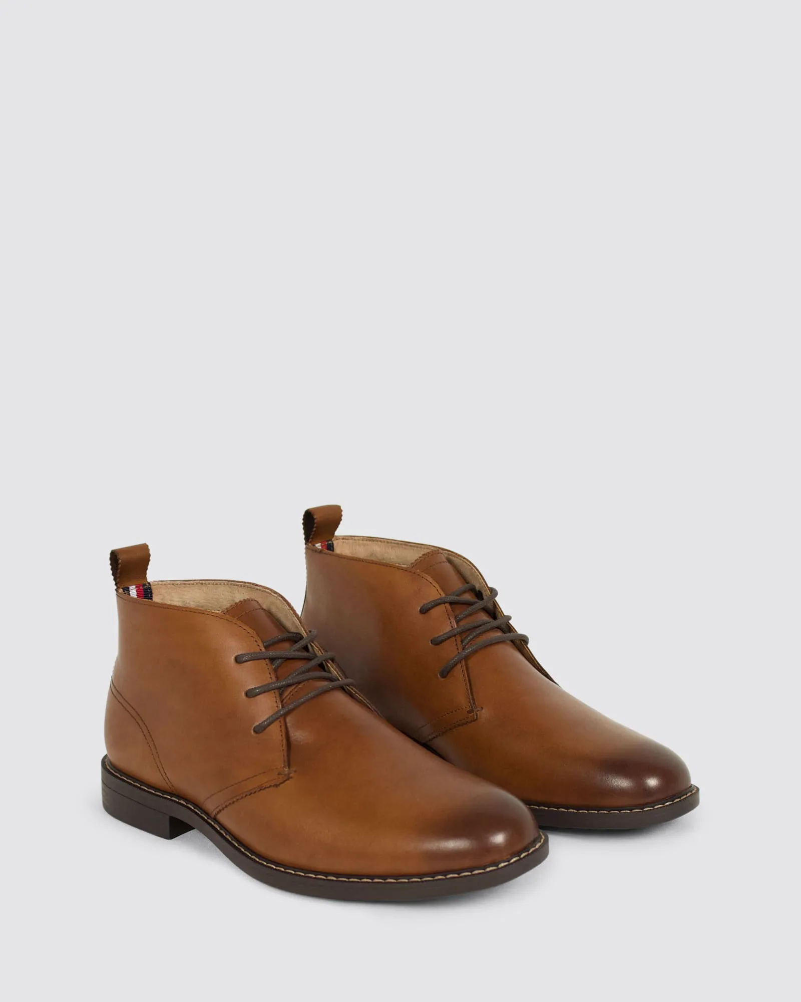 HARBOUR DRESS SHOES TAN BURNISH