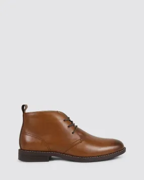 HARBOUR DRESS SHOES TAN BURNISH
