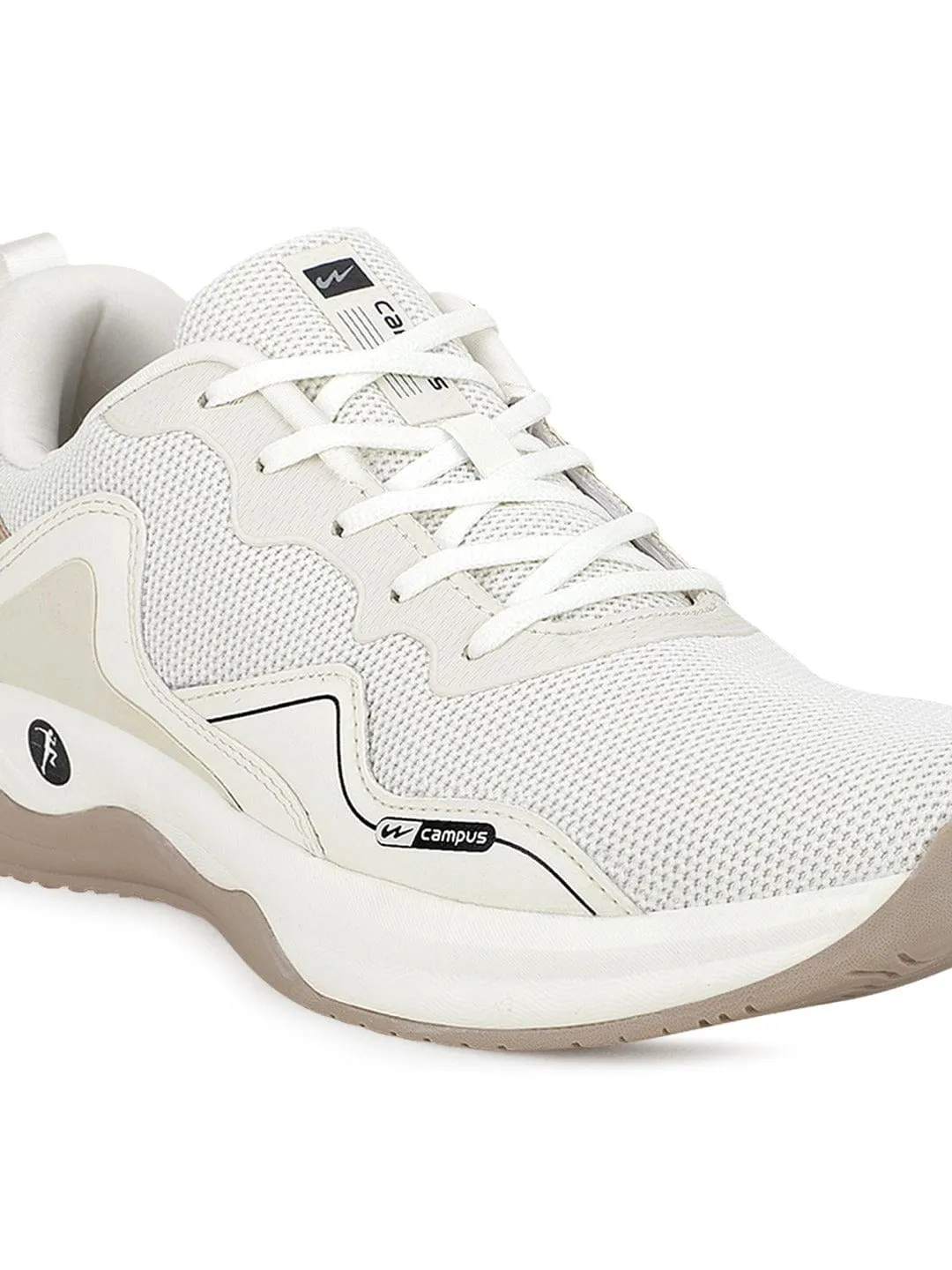 HASHBRO Off White Men's Running Shoes