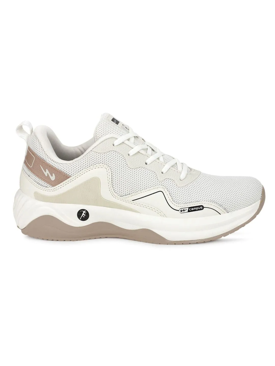 HASHBRO Off White Men's Running Shoes