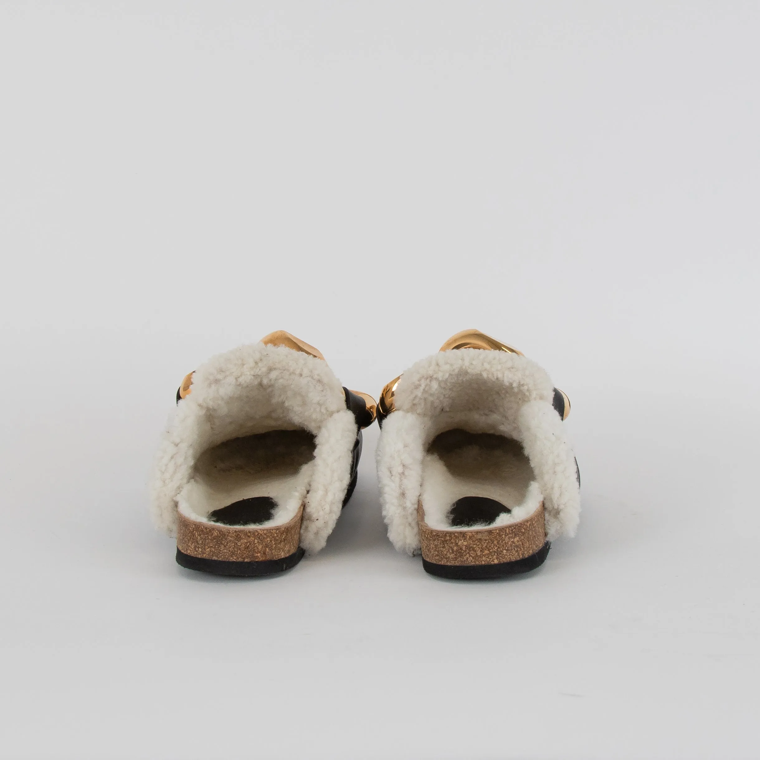 JW Anderson Black Chain Leather Loafers
