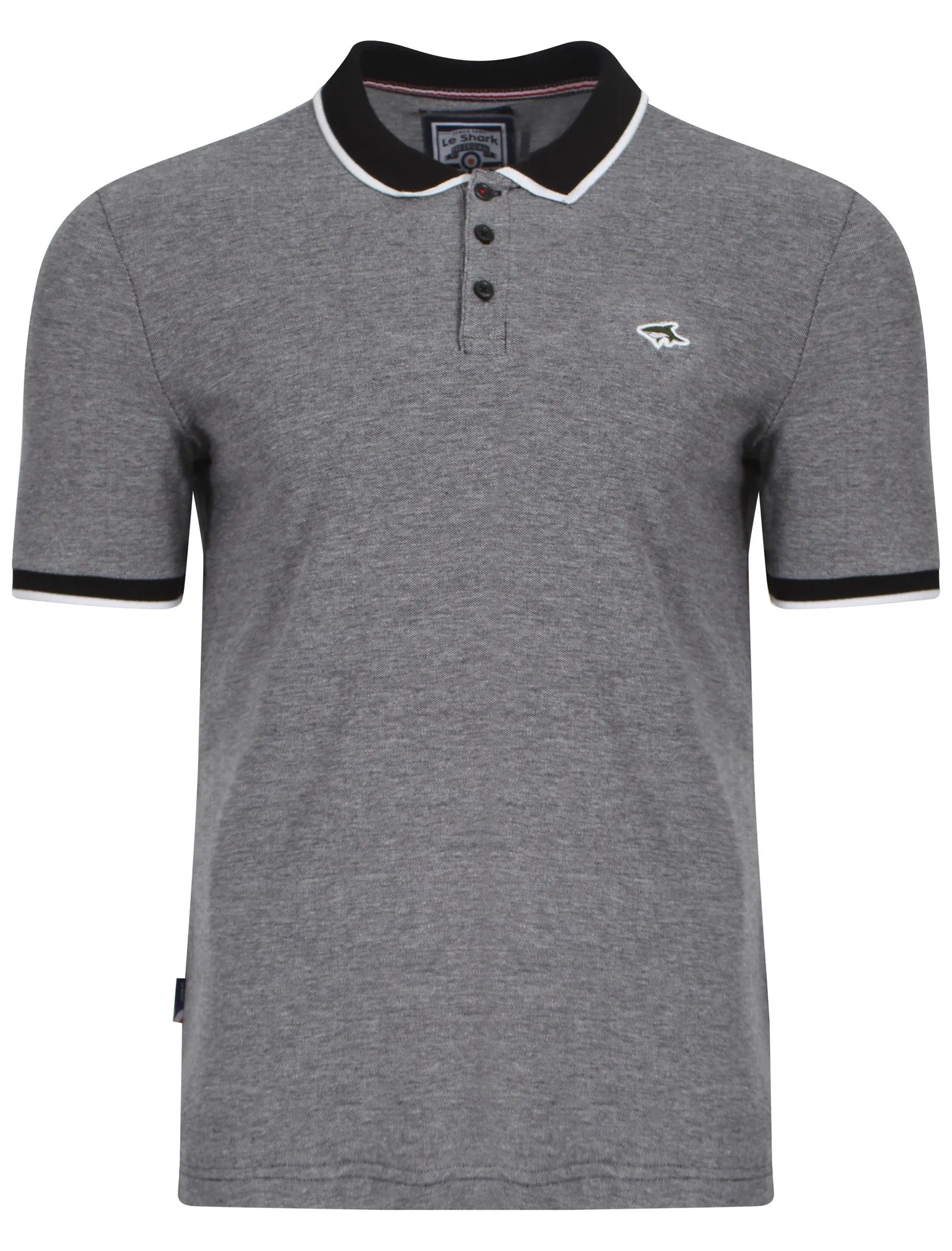 Le Shark Bramshaw black polo shirt