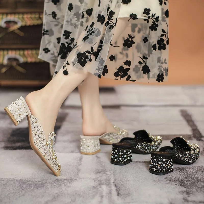Luxury Fashion Loafers High Heels Sandals