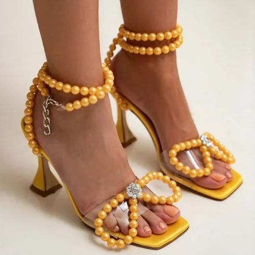 Luxury Pearls Ankle Strap