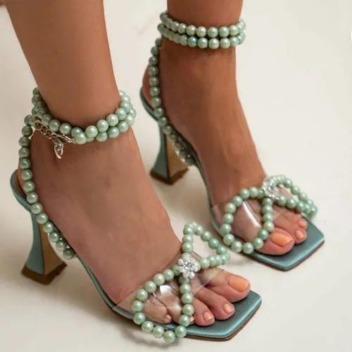 Luxury Pearls Ankle Strap