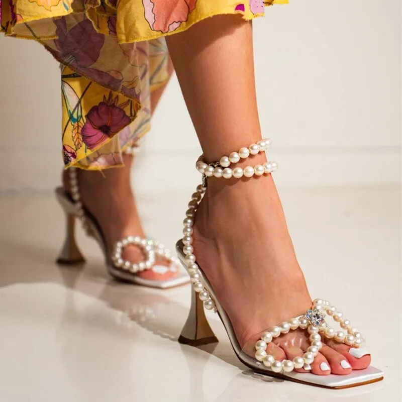 Luxury Pearls Ankle Strap