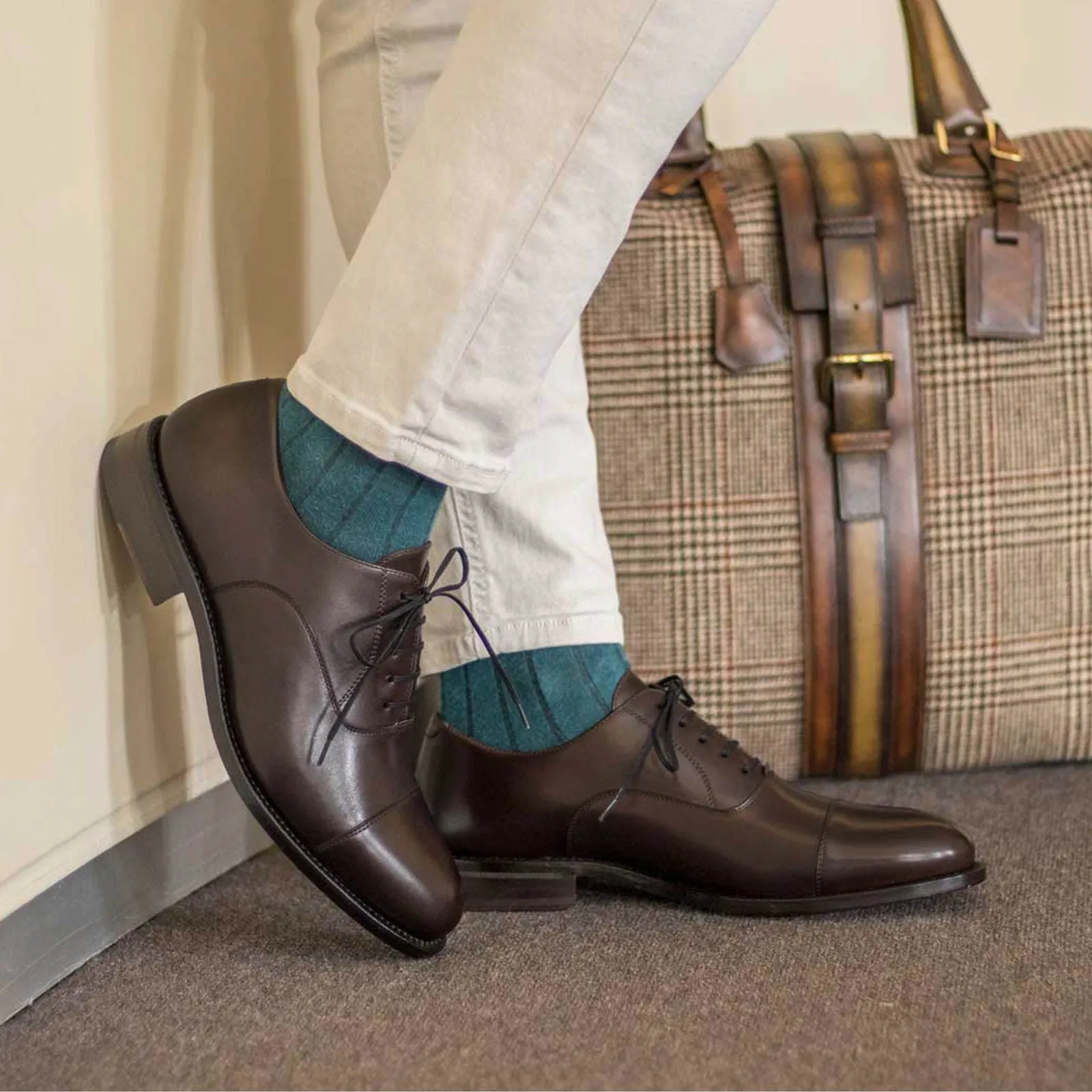 Men's Oxford Leather Shoes Wide Plus Size 5996