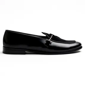 Monkstory Eclecta Side Buckle Slip Ons - Black/Black