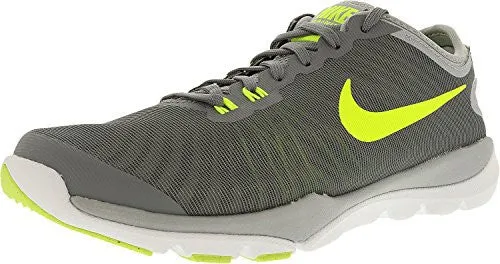 Nike Women's Flex Supreme Tr 4 Cool Grey/Volt-Wolf Grey-Pure Platinum Ankle-High Cross Trainer Shoe - 8W