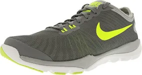 Nike Women's Flex Supreme Tr 4 Cool Grey/Volt-Wolf Grey-Pure Platinum Ankle-High Cross Trainer Shoe - 8W