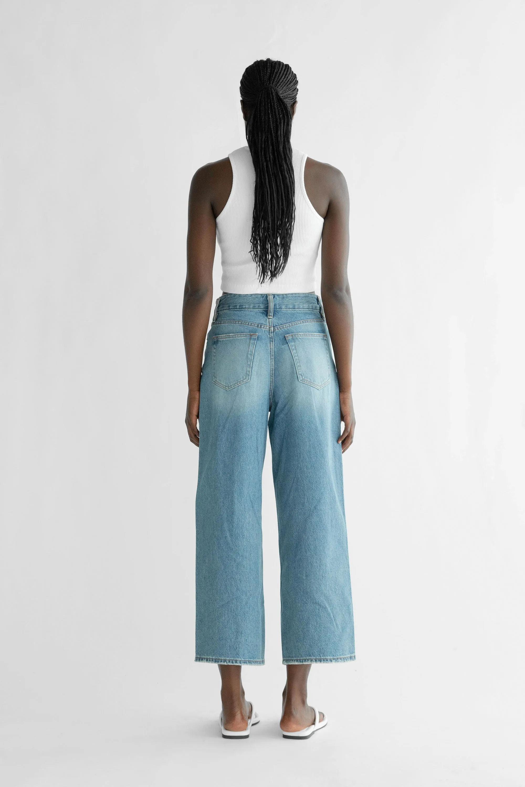 OAK 88 CROPPED MID-RISE RELAXED FIT JEAN