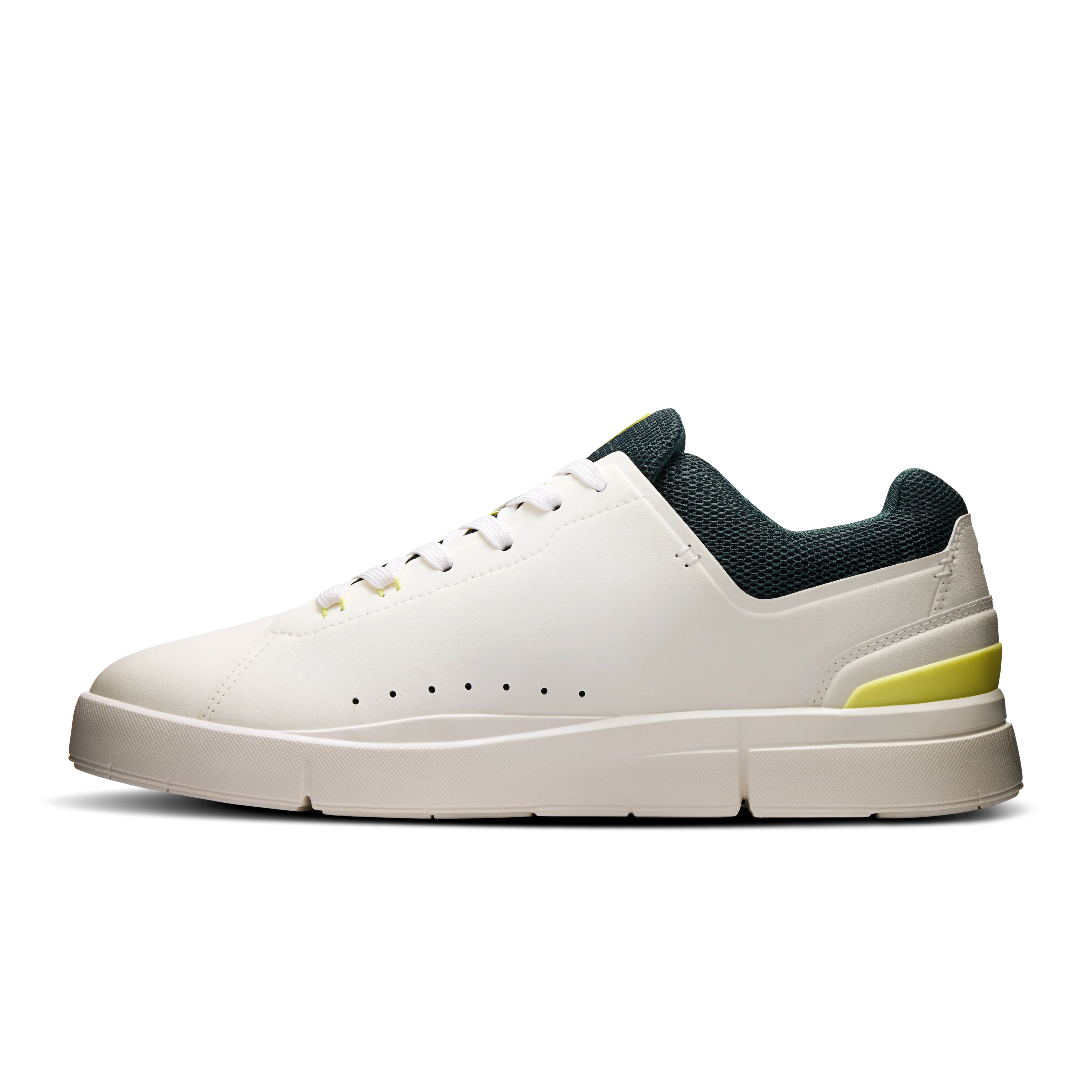 On Running Men's The Roger Advantage Shoes - Ivory / Evergreen