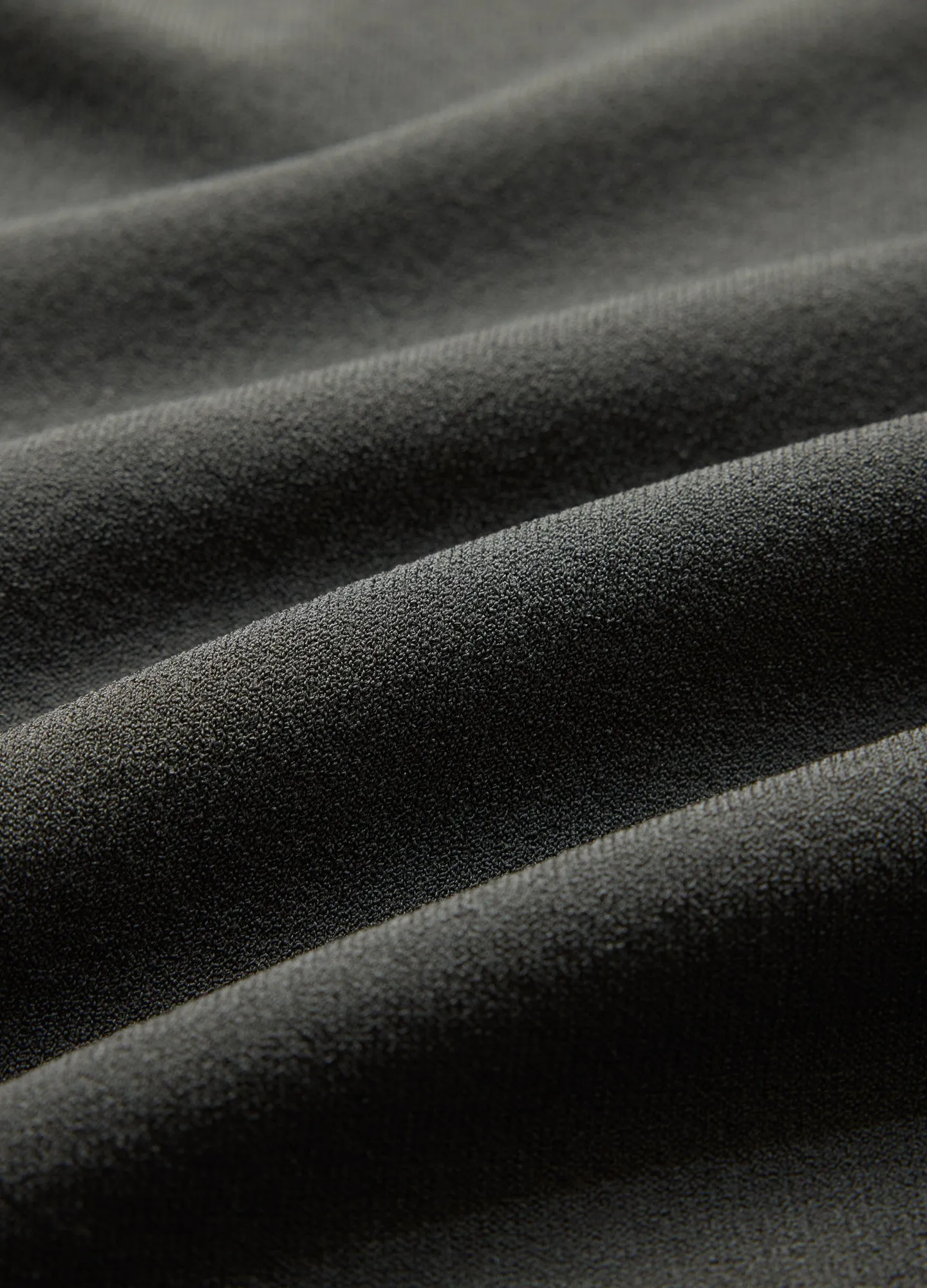 Rib Collar Tech Knit Polo Khaki