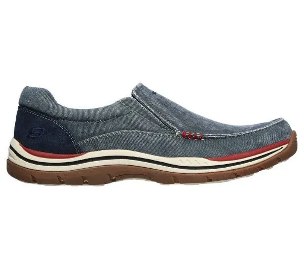 SKECHERS MEN RELAXED FIT: EXPECTED - AVILLO-64109 Navy