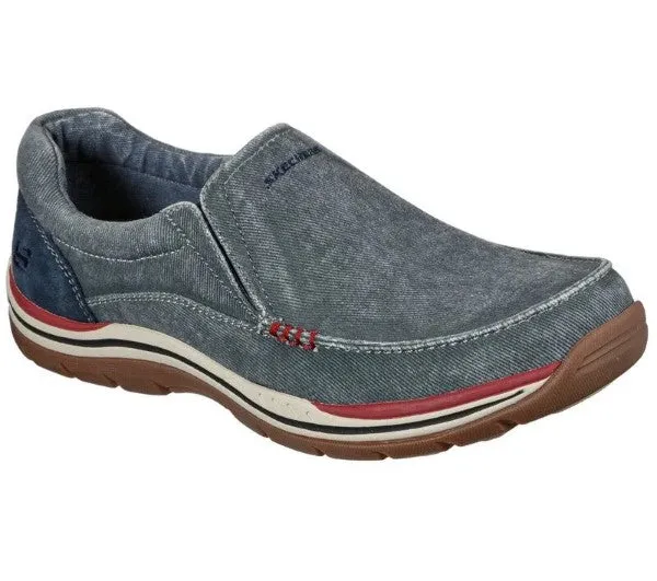 SKECHERS MEN RELAXED FIT: EXPECTED - AVILLO-64109 Navy