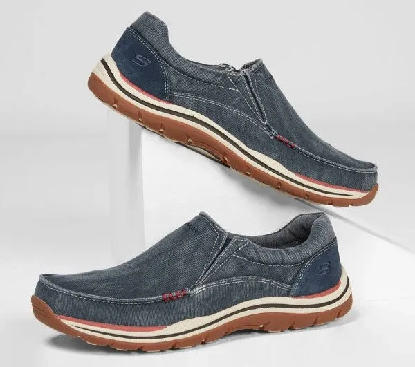 SKECHERS MEN RELAXED FIT: EXPECTED - AVILLO-64109 Navy