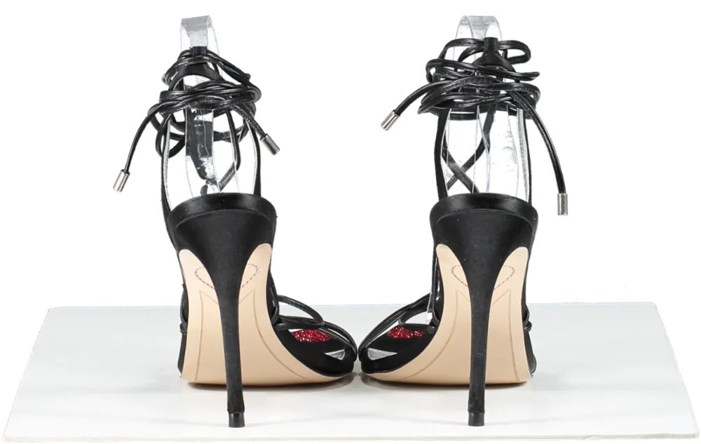 Sophia Webster Black Amora Heels UK 7 EU 40 👠